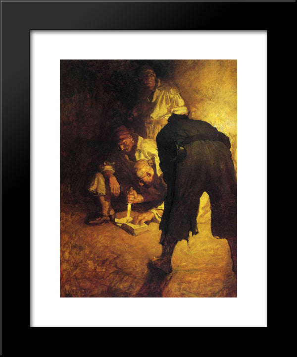Black Spot 20x24 Black Modern Wood Framed Art Print Poster by Wyeth, N.C.