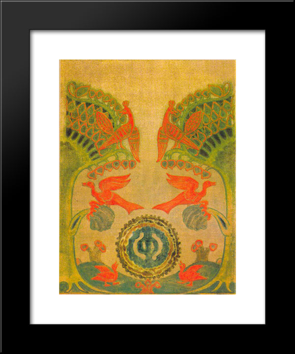 A Good Tree Has Grown 20x24 Black Modern Wood Framed Art Print Poster by Roerich, Nicholas