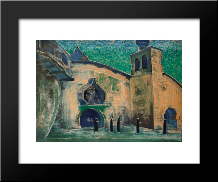 And We Bring The Light 20x24 Black Modern Wood Framed Art Print Poster by Roerich, Nicholas