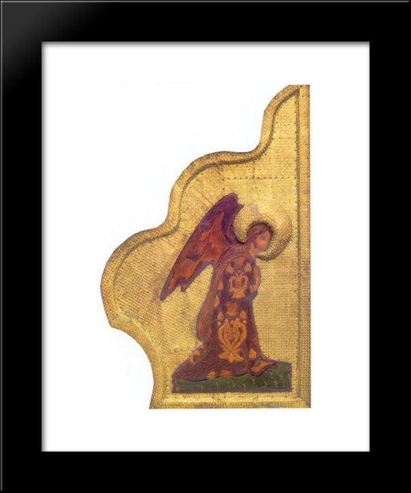 Annunciation. Archangel Gabriel. 20x24 Black Modern Wood Framed Art Print Poster by Roerich, Nicholas