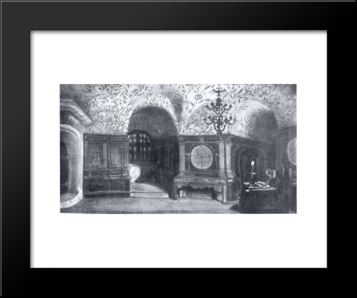 Chamber Of Golitsyn 20x24 Black Modern Wood Framed Art Print Poster by Roerich, Nicholas