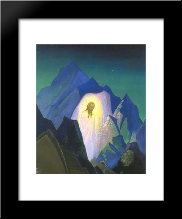 Christ 20x24 Black Modern Wood Framed Art Print Poster by Roerich, Nicholas