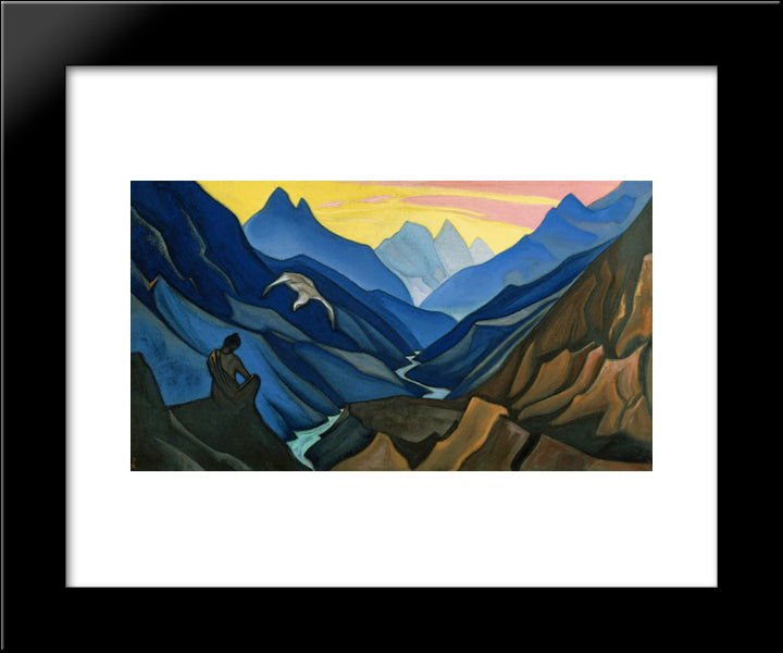 Covenant Of Teacher 20x24 Black Modern Wood Framed Art Print Poster by Roerich, Nicholas