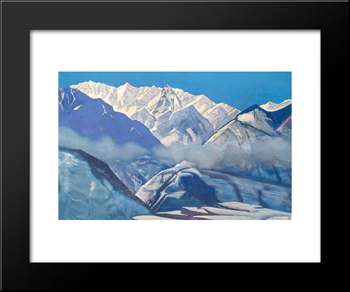Devita 20x24 Black Modern Wood Framed Art Print Poster by Roerich, Nicholas