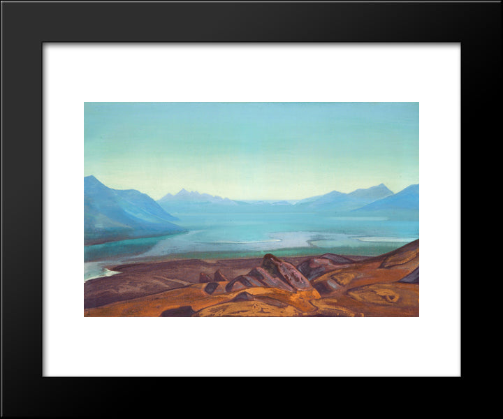 Dogra Yumtso 20x24 Black Modern Wood Framed Art Print Poster by Roerich, Nicholas