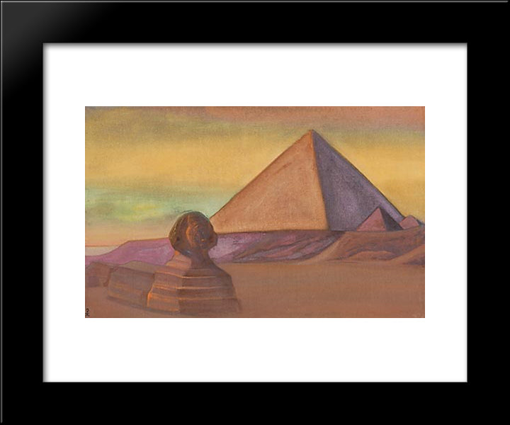 Egypt 20x24 Black Modern Wood Framed Art Print Poster by Roerich, Nicholas