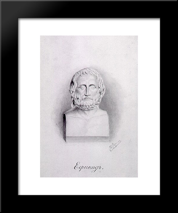 Euripides 20x24 Black Modern Wood Framed Art Print Poster by Roerich, Nicholas