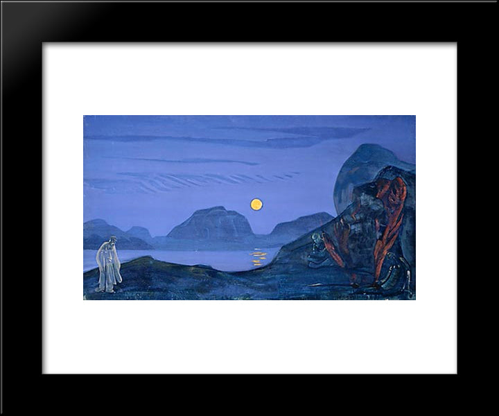 Final Journey 20x24 Black Modern Wood Framed Art Print Poster by Roerich, Nicholas