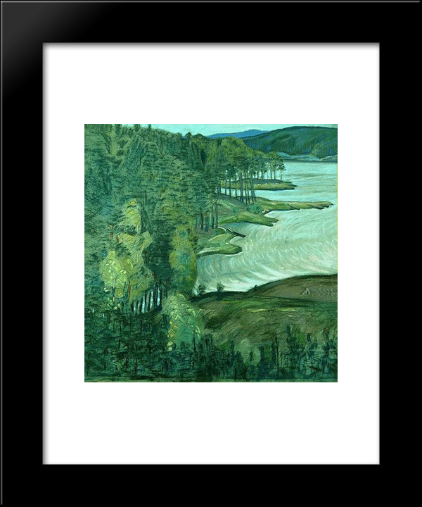 Finland. Punky Harju. 20x24 Black Modern Wood Framed Art Print Poster by Roerich, Nicholas