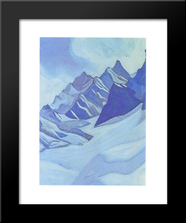 Glacier 20x24 Black Modern Wood Framed Art Print Poster by Roerich, Nicholas