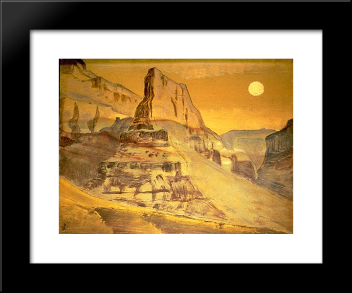 Grand Canyon 20x24 Black Modern Wood Framed Art Print Poster by Roerich, Nicholas