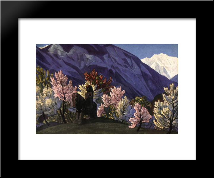 Guga Chohan. Kuluta. 20x24 Black Modern Wood Framed Art Print Poster by Roerich, Nicholas