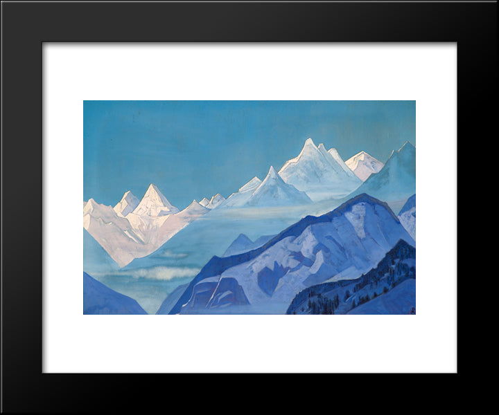 Guru Guri Dhar 20x24 Black Modern Wood Framed Art Print Poster by Roerich, Nicholas
