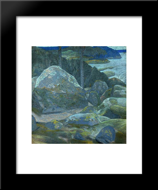 Hoary Finland 20x24 Black Modern Wood Framed Art Print Poster by Roerich, Nicholas