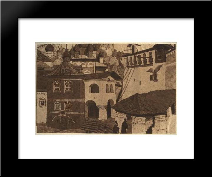 House Of God 20x24 Black Modern Wood Framed Art Print Poster by Roerich, Nicholas