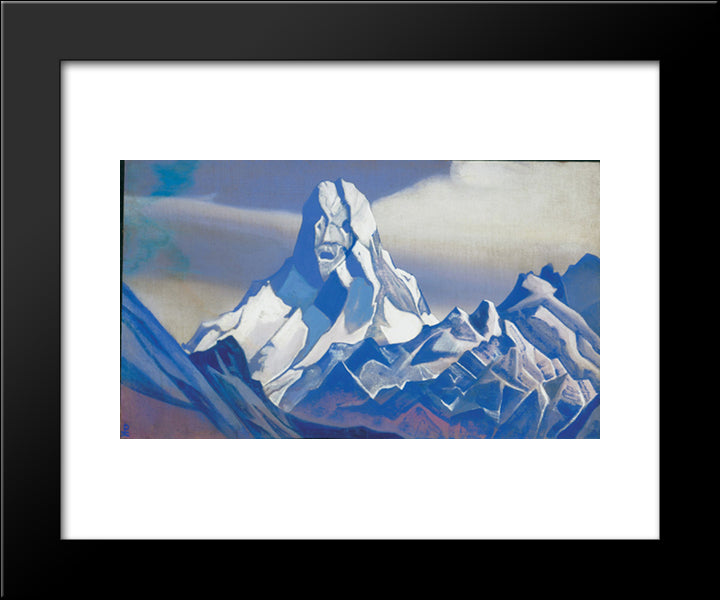Ice Sphinx 20x24 Black Modern Wood Framed Art Print Poster by Roerich, Nicholas
