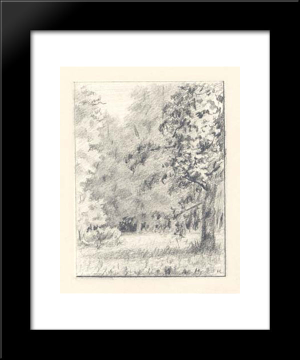 In Hayfields Of Tarakanovka 20x24 Black Modern Wood Framed Art Print Poster by Roerich, Nicholas