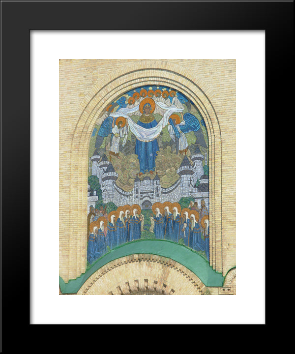 Intercession Of The Theotokos 20x24 Black Modern Wood Framed Art Print Poster by Roerich, Nicholas