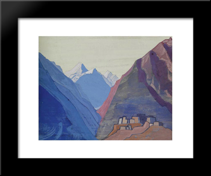 Lahaul 20x24 Black Modern Wood Framed Art Print Poster by Roerich, Nicholas