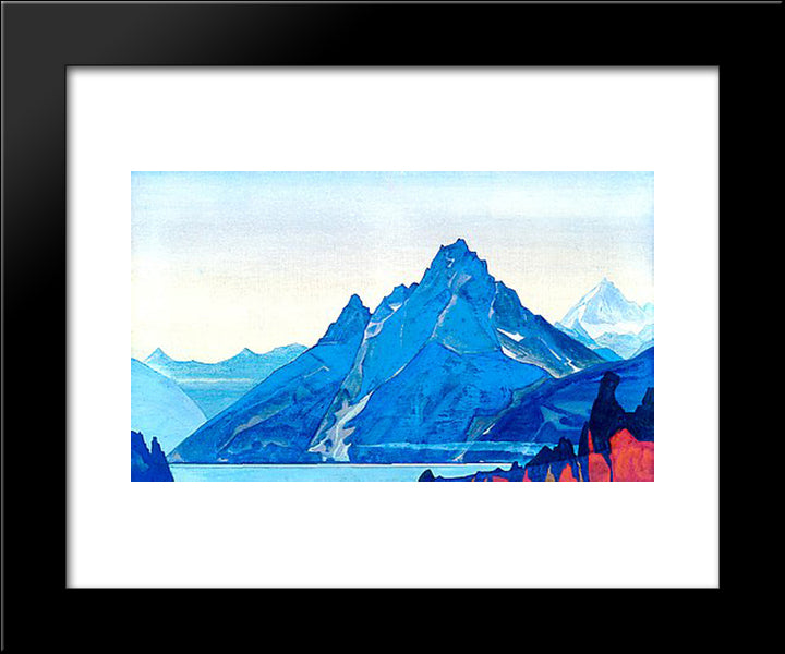 Lake 20x24 Black Modern Wood Framed Art Print Poster by Roerich, Nicholas