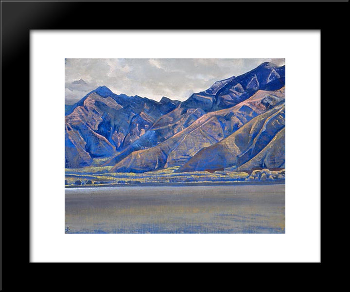 Lake Dal 20x24 Black Modern Wood Framed Art Print Poster by Roerich, Nicholas