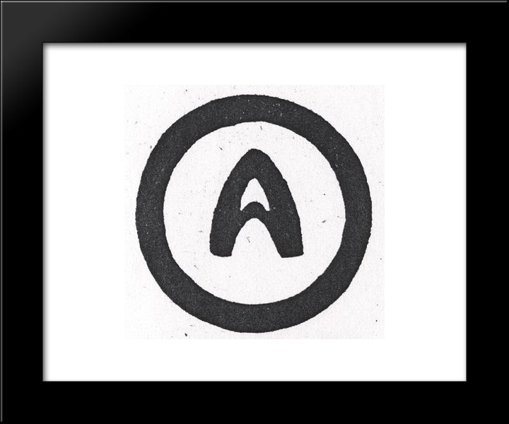 Logo Of The Publishing House Alatas 20x24 Black Modern Wood Framed Art Print Poster by Roerich, Nicholas