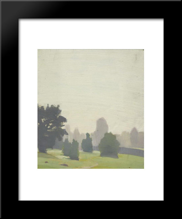 Mist 20x24 Black Modern Wood Framed Art Print Poster by Roerich, Nicholas