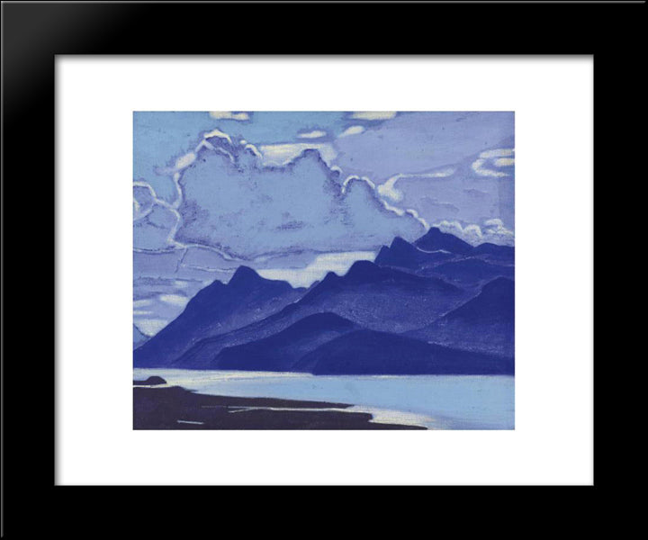 Mongolia 20x24 Black Modern Wood Framed Art Print Poster by Roerich, Nicholas