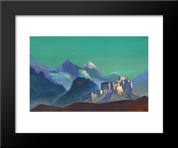 Morning Star 20x24 Black Modern Wood Framed Art Print Poster by Roerich, Nicholas