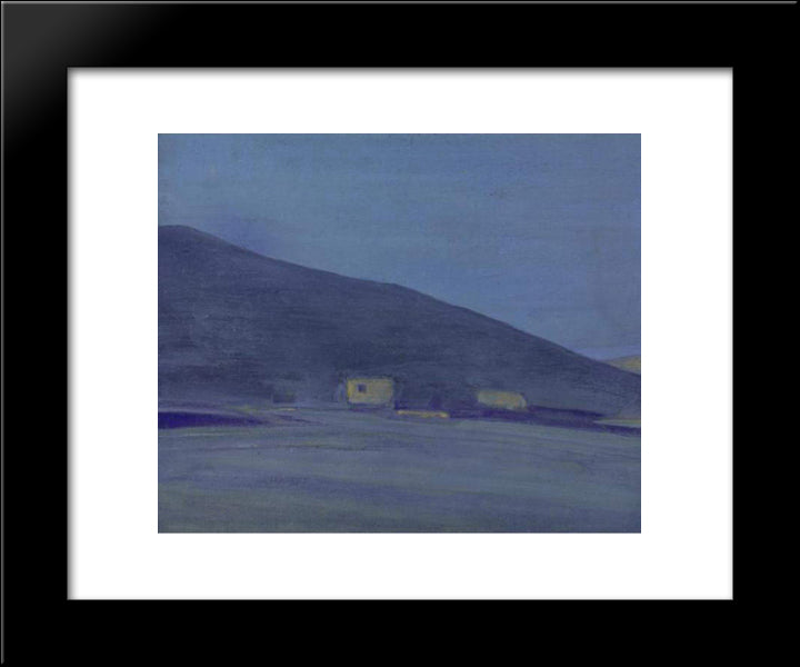 Nagchu, Tibet 20x24 Black Modern Wood Framed Art Print Poster by Roerich, Nicholas