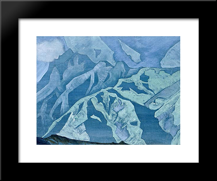 On Falut 20x24 Black Modern Wood Framed Art Print Poster by Roerich, Nicholas