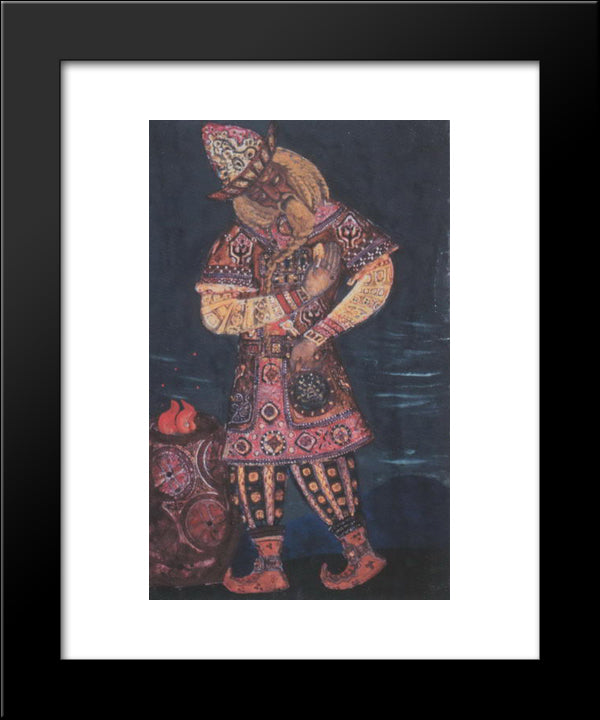 Oze 20x24 Black Modern Wood Framed Art Print Poster by Roerich, Nicholas
