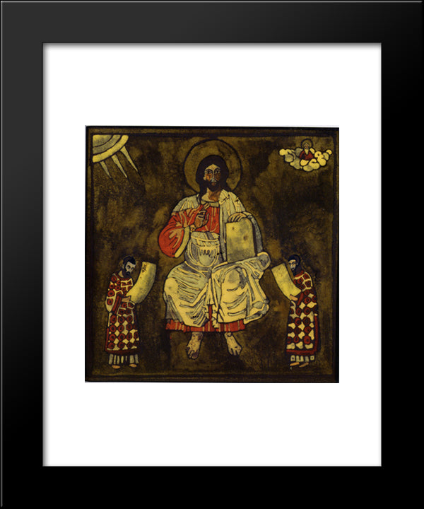 Pantokrator 20x24 Black Modern Wood Framed Art Print Poster by Roerich, Nicholas