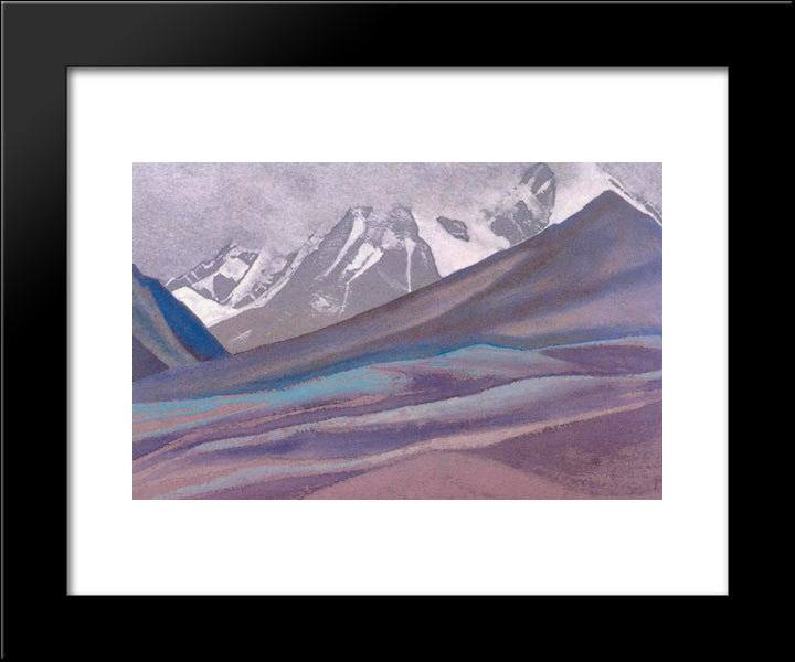 Pass 20x24 Black Modern Wood Framed Art Print Poster by Roerich, Nicholas