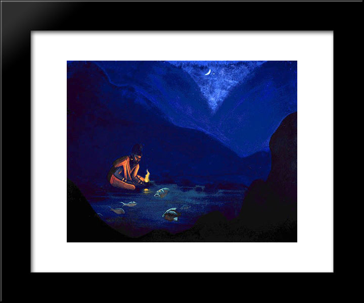 Paternoster 20x24 Black Modern Wood Framed Art Print Poster by Roerich, Nicholas