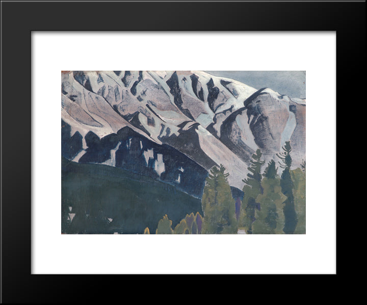 Pir Panjal 20x24 Black Modern Wood Framed Art Print Poster by Roerich, Nicholas