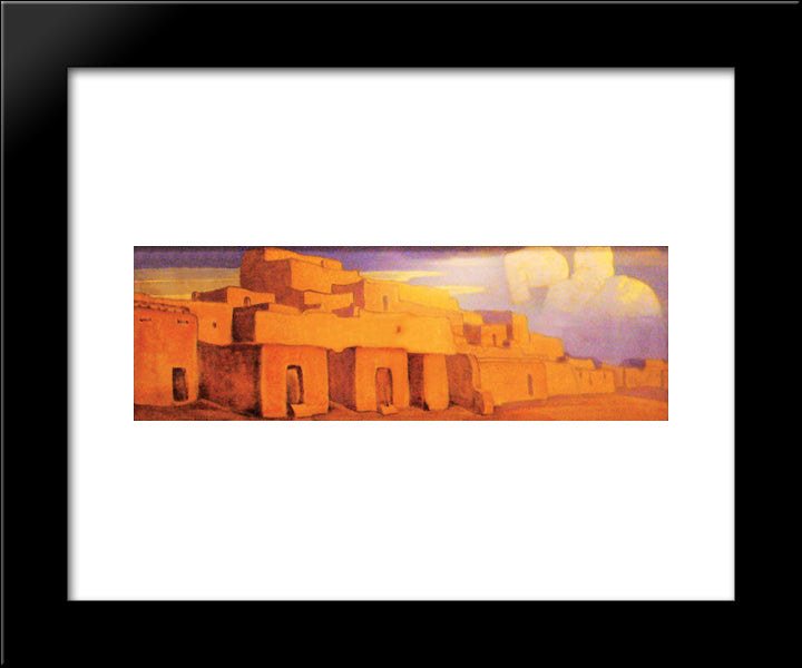 Predicted Cloud 20x24 Black Modern Wood Framed Art Print Poster by Roerich, Nicholas