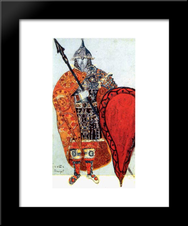 Prince Igor 20x24 Black Modern Wood Framed Art Print Poster by Roerich, Nicholas