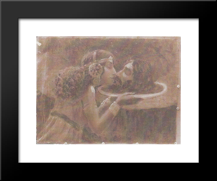 Salome With Head Of St. John The Baptist 20x24 Black Modern Wood Framed Art Print Poster by Roerich, Nicholas