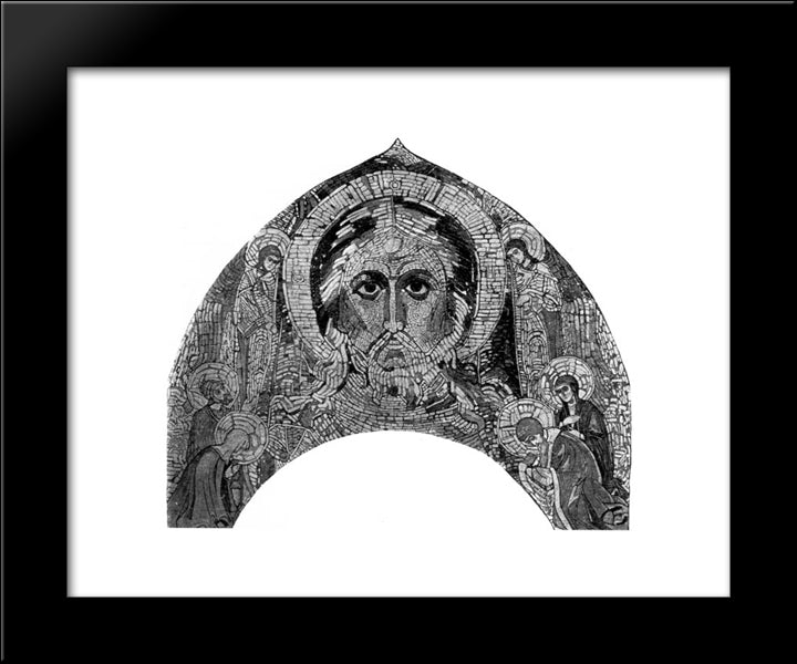 Saviour Almighty And Saints 20x24 Black Modern Wood Framed Art Print Poster by Roerich, Nicholas