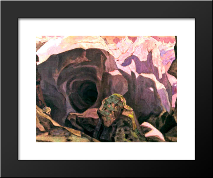 Scene Design For Peer Gynt 20x24 Black Modern Wood Framed Art Print Poster by Roerich, Nicholas