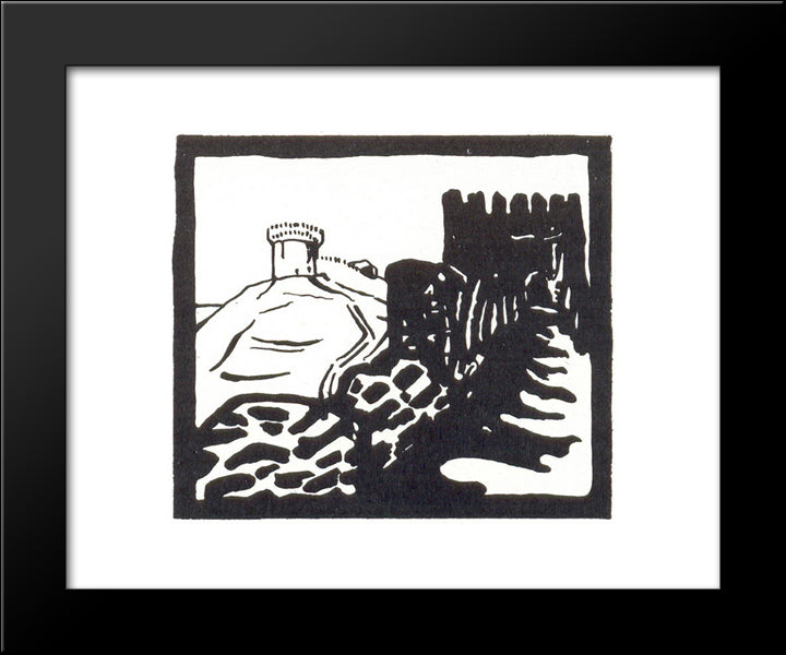 Smolensk 20x24 Black Modern Wood Framed Art Print Poster by Roerich, Nicholas