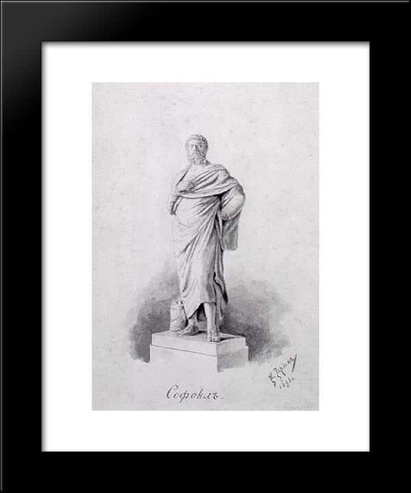 Sophocles 20x24 Black Modern Wood Framed Art Print Poster by Roerich, Nicholas