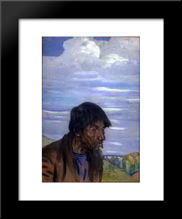 Sorcerer 20x24 Black Modern Wood Framed Art Print Poster by Roerich, Nicholas