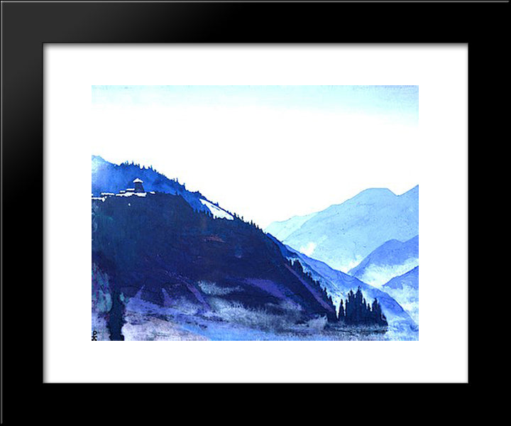 Spring 20x24 Black Modern Wood Framed Art Print Poster by Roerich, Nicholas