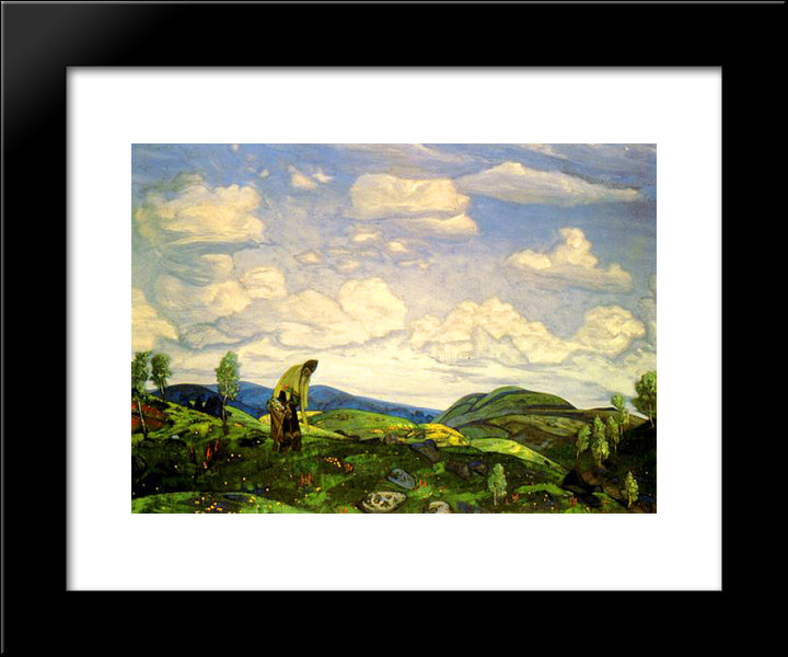 St. Panteleimon The Healer 20x24 Black Modern Wood Framed Art Print Poster by Roerich, Nicholas