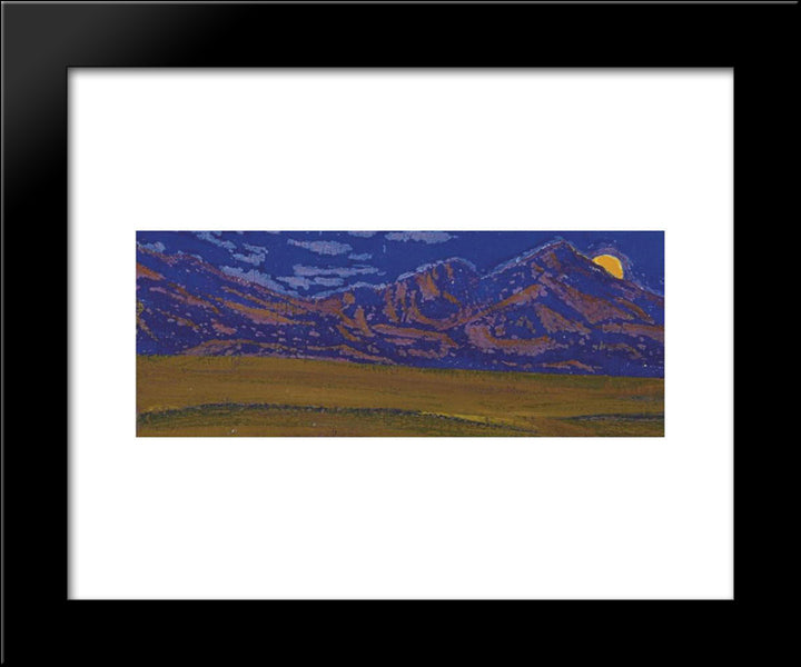 Taklamakan, Chinese Turkestan 20x24 Black Modern Wood Framed Art Print Poster by Roerich, Nicholas
