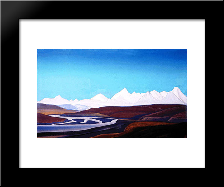 The Holiest Thang La 20x24 Black Modern Wood Framed Art Print Poster by Roerich, Nicholas