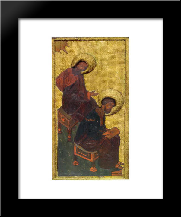 The King'S Gate With The Gate Canopy. Evangelists. 20x24 Black Modern Wood Framed Art Print Poster by Roerich, Nicholas