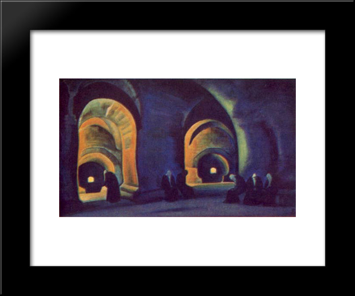 Tower Of Terror 20x24 Black Modern Wood Framed Art Print Poster by Roerich, Nicholas